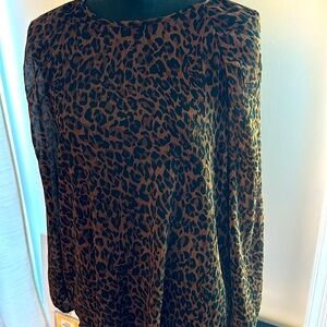 Zara shirt, animal print size XL
